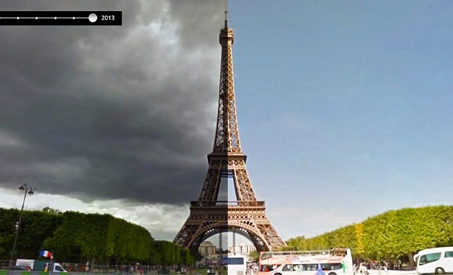 O tempo também passa no Google Street View